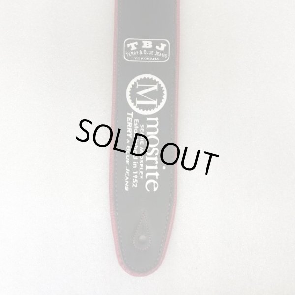 画像2: [限定商品] Mosrite TBJ コラボ ストラップ Black/Redブルージーンズモデル] (2)