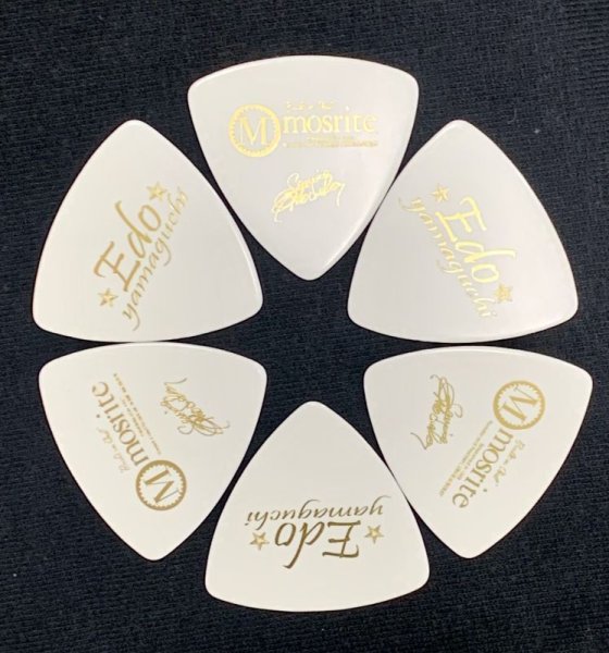 画像4: モズライト・エド山口 ダブルロゴピック ミディアム 0.65mm(6枚セット） (4)