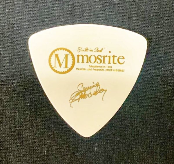 画像2: モズライト・エド山口 ダブルロゴピック ミディアム 0.65mm(6枚セット） (2)