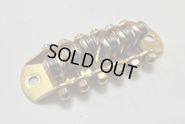 画像1: Mosrite純正中古部品　 '65用 ブリッヂ（ゴールドプレーティング）Gen３ (1)