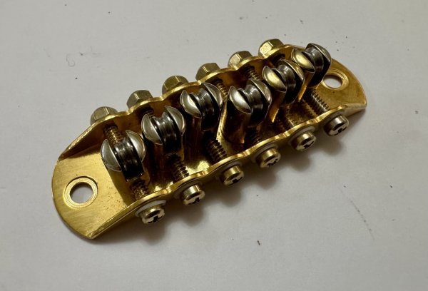 画像3: Mosrite純正中古部品　 '65用 ブリッヂ（ゴールドプレーティング）Gen３ (3)