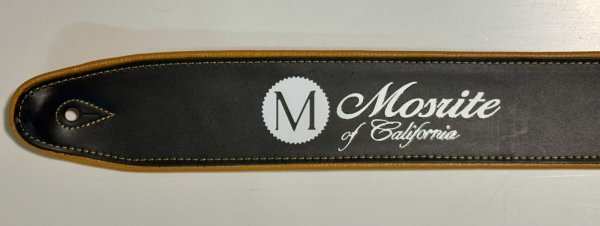画像1: Mosrite of California ストラップ　新ロゴ 【試作品】からし色/黒 (1)