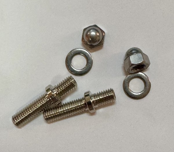 画像2: ブリッジ高調整 ロック式 スタッドボルト・ナット 故 寺内タケシ氏用 (2)