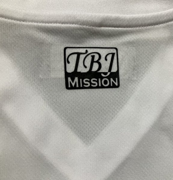 画像3: TBJ 夏素材シャツ　汗吸収&ひんやり効果  ホワイト　MISSION ロゴ入り (3)