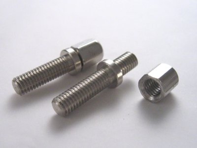 画像1: ブリッジ高調整スタッドボルト ロック式 ナット7mm