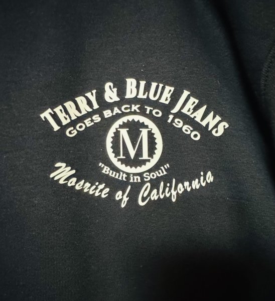 画像4: 【！アウトレット品！】TBJ × mosrite　試作品コットンパーカー　ネイビー　売り切れ次第終了 (4)