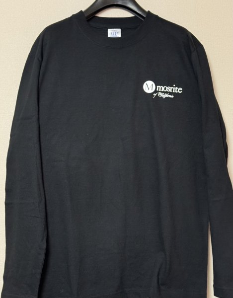 画像1: 【！アウトレット品！】mosriteオリジナル　長袖Tシャツ　黒　売り切れ次第終了 (1)