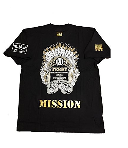 (outlet)TBJファン待望の「MISSION」白ロゴ入りチェロキーTシャツ!!　BLACK